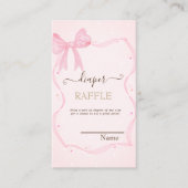 Carte D'accompagnement Poignée à la main Bow Elegant Frame Dots (Devant)