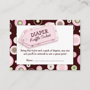 Carte D'accompagnement Pointeur rose Baby shower Refroidissement Billet I