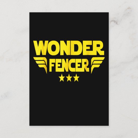 Carte D'accompagnement Poison de Fencing | I Always Win All Match (Devant)