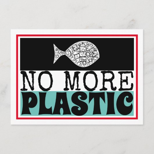 Carte D'accompagnement Poisson plastique, Changement climatique - détails (Devant)