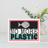 Carte D'accompagnement Poisson plastique, Changement climatique - détails (Debout devant)