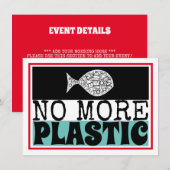 Carte D'accompagnement Poisson plastique, Changement climatique - détails (Devant / Derrière)