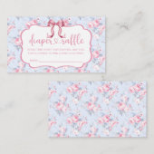 Carte D'accompagnement Poitrine rose Baby shower Déchets Raffle (Devant / Derrière)