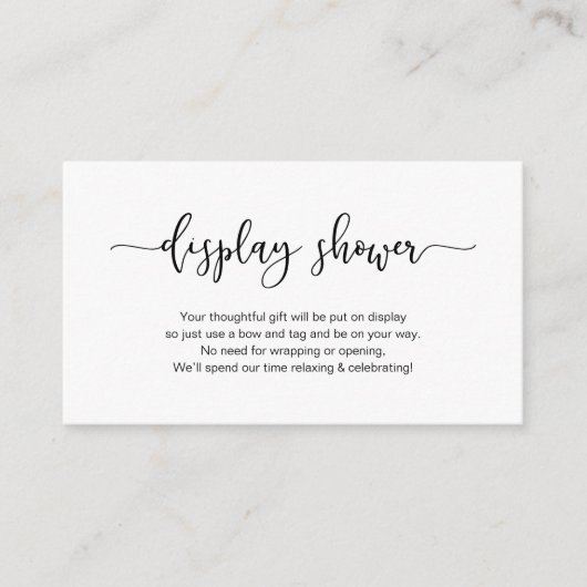 Carte D'accompagnement Police de caractères minimaliste noir moderne, Dis (Devant)