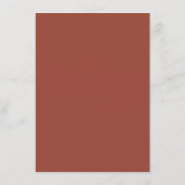 Carte D'accompagnement Police de script Mariage moderne Bloc de couleur e (Dos)