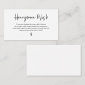 Carte D'accompagnement Police d'élégance décontractée noire moderne, Hone (Devant / Derrière)