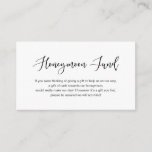 Carte D'accompagnement Police noire moderne mignonne, Mariage Honeymoon F<br><div class="desc">Il s'agit de la police minimaliste moderne de police mignonne Script,  Mariage Encape Card. Vous pouvez modifier les couleurs de police et ajouter vos détails mariages dans la police / lettrage correspondante.#TeeshaDerrick</div>