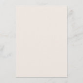 Carte D'accompagnement Police Script Mariage moderne Terracotta & Crème (Dos)