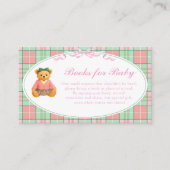 Carte D'accompagnement Polo Luxury Teddy Bear Livres pour Billet bébé (Devant)