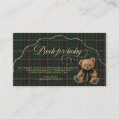 Carte D'accompagnement Polo Teddy Bear Classic Baby Shower book for baby (Devant)
