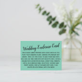 Carte D'accompagnement Polyvalent Mariage DIY Simple en Lucite Vert (Debout devant)