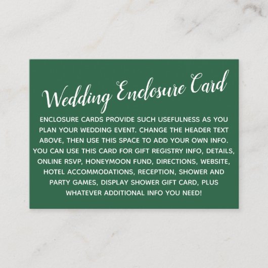 Carte D'accompagnement Polyvalent Simple Personnalisé Mariage DIY Feuille (Devant)