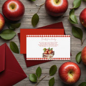 Carte D'accompagnement Pomme de mon œil Fête prénatale de Bébé du verger