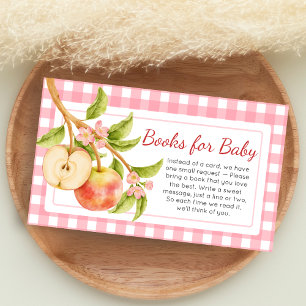 Carte D'accompagnement Pomme de Nos Yeux Livre de Naissance Gingham pour