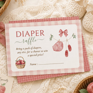 Carte D'accompagnement Pommette de nos yeux  tombée Cadeau de bébé en cou