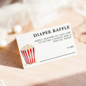 Carte D'accompagnement Popcorn Baby Shower Diaper Raffle