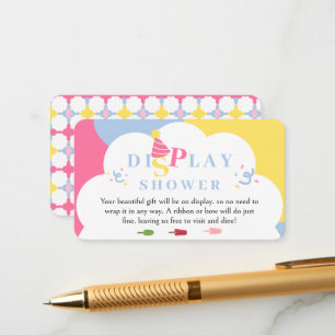 Carte D'accompagnement Popsicle coloré Prêt à Pop Display Douche