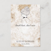 Carte D'accompagnement Porte-cheveux de la servante de plage (Devant)