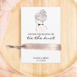 Carte D'accompagnement Porte-Élastique à cheveux de Bridesmaid<br><div class="desc">Placez un scrunchie ou un élastique à cheveux autour de la carte pour une façon adorable et utile de remercier vos demoiselles d'honneur.</div>