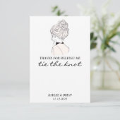 Carte D'accompagnement Porte-Élastique à cheveux de Bridesmaid (Debout devant)