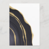 Carte D'accompagnement Porte noire de luxe avec or (Dos)