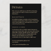 Carte D'accompagnement Porte verte de luxe avec or (Devant)