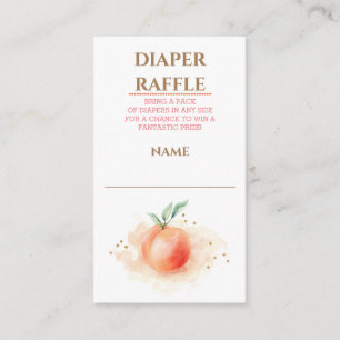 Carte D'accompagnement Poser Baby shower Fruit Déchets Raffin