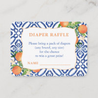 Positano Oranges sucrées Baby shower Friche Raffle