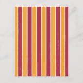 Carte D'accompagnement Poster Rustique : Hébergement rose et orange (Dos)