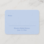 Carte D'accompagnement Pot à gingembre à monogramme Preppy pour mariage e (Dos)