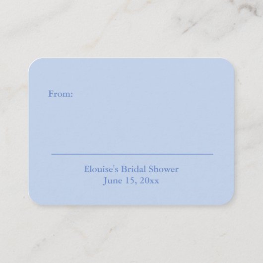 Carte D'accompagnement Pot à gingembre à monogramme Preppy pour mariage e (Dos)