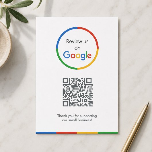 Carte d'accompagnement pour Google Avis | Insertio