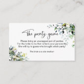 Carte d'accompagnement pour jeu de culotte de douc (Devant)