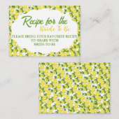 Carte d'accompagnement pour la douche de mariage a (Devant / Derrière)