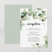 Carte d'accompagnement pour la réception en aquare (Devant / Derrière)