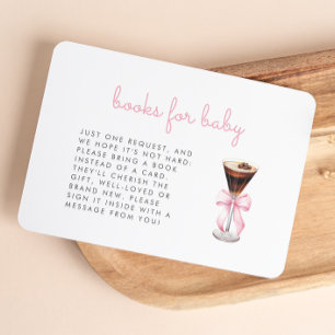 Carte d'accompagnement pour livres de Baby Shower