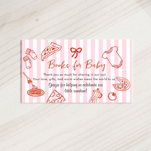 Carte d'accompagnement pour livres pour bébé Slice