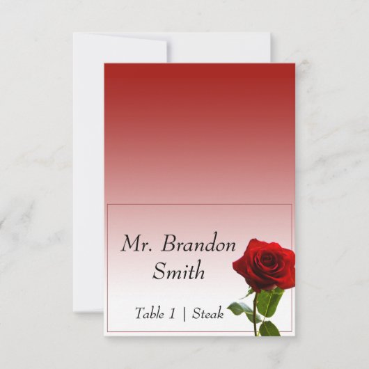 Carte d'accompagnement pour mariage de conte de fé (Devant)