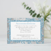 Carte d'accompagnement pour mariage Winter Wonderl (Debout devant)