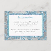 Carte d'accompagnement pour mariage Winter Wonderl (Dos)