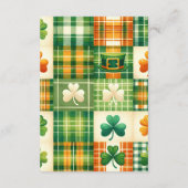 Carte D'accompagnement Pow Lucky Petit Shamrock Diapper Raffer (Dos)