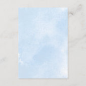 Carte D'accompagnement Powder Blue Floral Wedding Details (Dos)