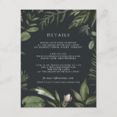 Carte D'accompagnement Prairie d'Hiver | Détails de mariage botanique ver (Devant)