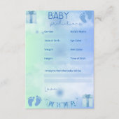 Carte D'accompagnement Prédictions des bébés (Devant)