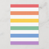 Carte D'accompagnement Prédictions du Baby shower Sunshine Arc-en-ciel (Dos)