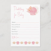 Carte D'accompagnement Prédictions pour la petite fille (Devant)