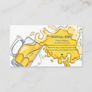 Carte D'accompagnement Pregger Kegger Beer Baby showers Livres pour bébé