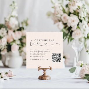 Carte D'accompagnement Prenez l'amour ! Mariage QR personnalisé