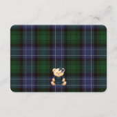 Carte D'accompagnement Preppy Coquette Bow Bear Tartan Plaid Details Card (Dos)