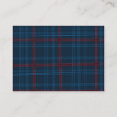 Carte D'accompagnement Preppy Navy Plaid Teddy Bear Book Request (Dos)